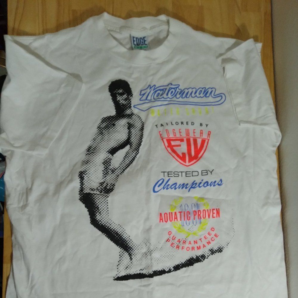 Vintage Edge Wear Waterman Aquatic Proven Neon T-Shirt